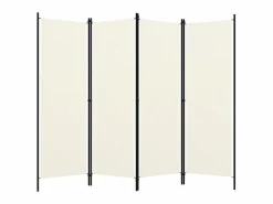 Biombo divisor de 4 paneles 200x180 cm ES289842^ Clearance