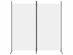 Biombo divisor de 2 paneles de tela 175x180 cm ES359451^ Clearance