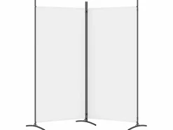 Biombo divisor de 2 paneles de tela 175x180 cm ES359451^ Clearance