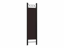 Biombo divisor de 3 paneles marrón 120x180 cm ES580050^ Best