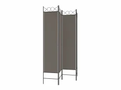 Biombo divisor de 4 paneles de tela 160x220 cm ES122284 Gris antracita Clearance