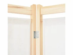 Biombo divisor de 4 paneles de tela color 160x170x4 cm ES501179^ Online
