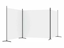 Biombo divisor de 3 paneles de tela 525x180 cm ES320703^ Hot