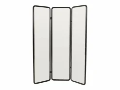 Biombo espejo de metal - L. 146 x A. 180 cm - - MIROLY^OZAIA Clearance