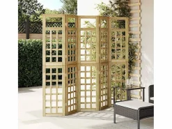 Biombo|Biombo exterior plegable 5 piezas marrón 200 x 180 cm