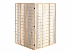 Biombo Japonés SucceBuy De 6 Paneles Para Separación De Ambientes Beige Clearance