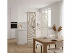 Atmosphera Biombo|Biombo Separador Ambientes 3 Paneles Madera Akira Dormitorio Salón