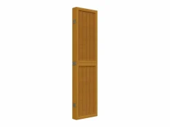 Biombo separador de 6 paneles madera maciza paulownia marrón ES625835 Marru00f3n