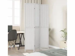 Biombo|Biombo separador de 3 paneles madera maciza Paulownia ES977445