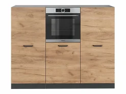 Vicco Bloque de cocina oro power roble/antracita 180x46x81.6 r-line Color natural oscuro Sale