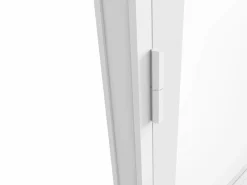 Bloque de puerta blanca reversible de aluminio y vidrio templado - Alt. 204 x An. 83 cm - MASERU^Vente-unique