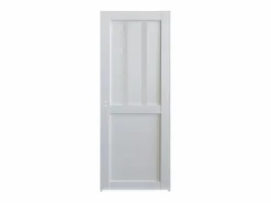 GD Menuiseries Bloque de puerta de taller revestido de blanco Ancho 83 Empuje a la derecha Color natural claro Sale