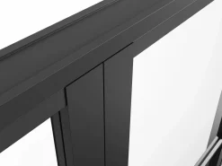 Vente-unique Bloque de puerta doble reversible - vidrio templado - 2 x Alt. 204 x An. 93 cm - - MASERU Negro Clearance