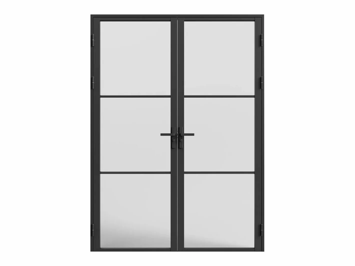 Bloque de puerta doble reversible - vidrio translúcido - 2 x Alt. 204 x An. 93 cm - - MASERU^Vente-unique Clearance