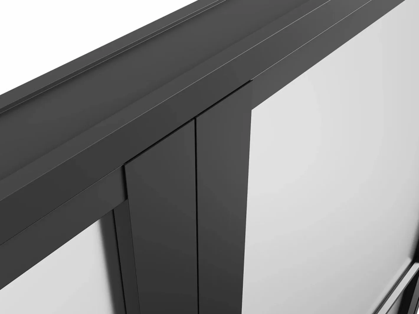 Bloque de puerta doble reversible - vidrio translúcido - 2 x Alt. 204 x An. 93 cm - - MASERU^Vente-unique Clearance