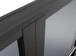 Vente-unique Puerta Con Marco|Bloque de puerta doble reversible - vidrio ahumado - 2 x Alt. 204 x An. 93 cm - - MASERU