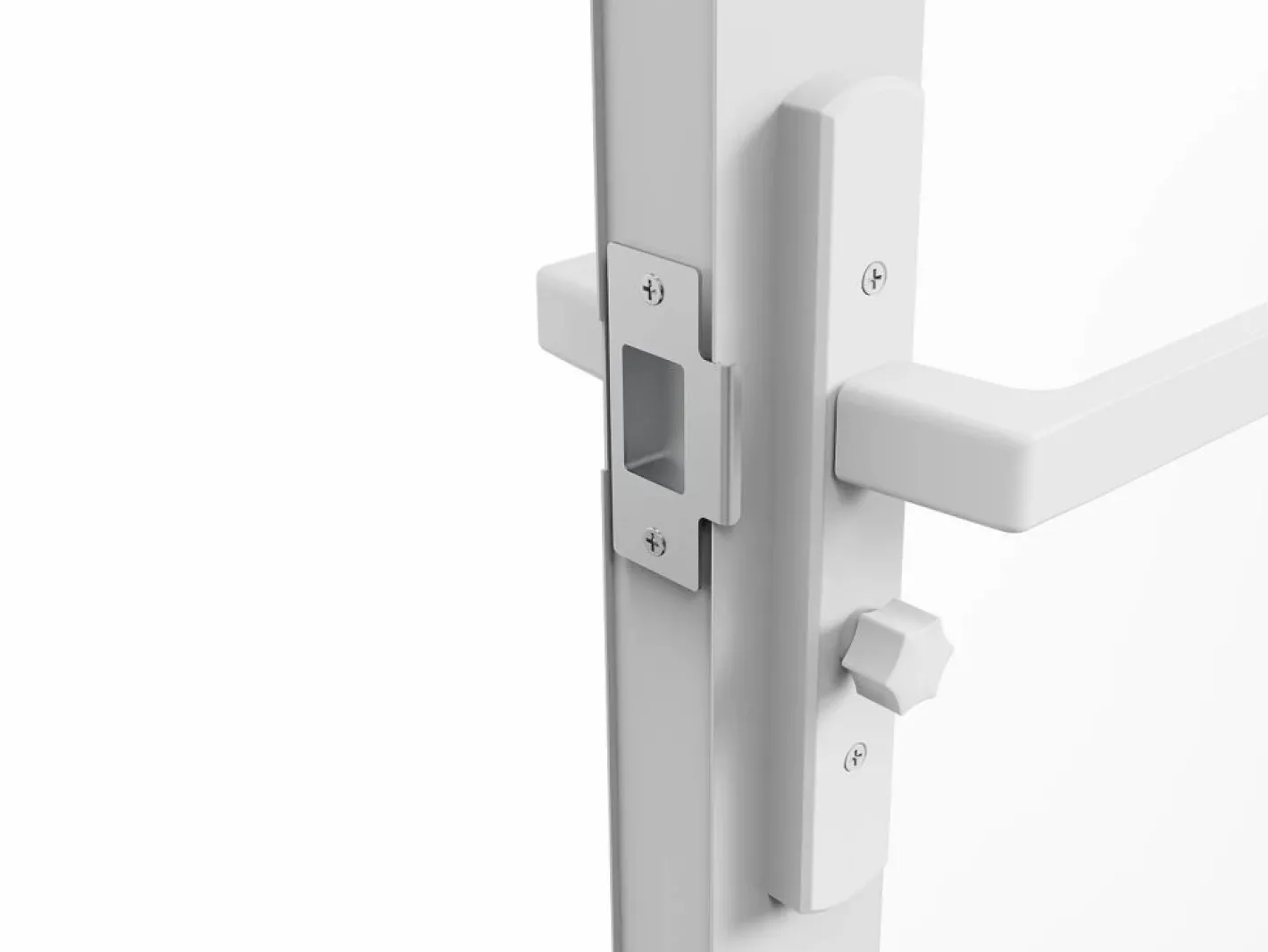 Vente-unique Puerta Con Marco|Bloque de puerta doble reversible - vidrio templado - 2 x Alt. 204 x An. 73 cm - - MASERU