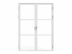 Vente-unique Puerta Con Marco|Bloque de puerta doble reversible - vidrio templado - 2 x Alt. 204 x An. 83 cm - - MASERU