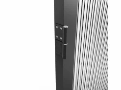 Vente-unique Puerta Con Marco|Bloque de puerta doble reversible - vidrio texturizado - 2 x Alt. 204 x An. 73 cm - - LOXTON
