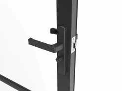 Vente-unique Puerta Con Marco|Bloque de puerta reversible de aluminio y vidrio templado - Alt. 204 x An. 93 cm - MASERU