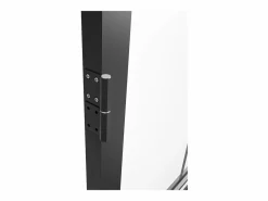 Vente-unique Puerta Con Marco|Bloque de puerta reversible de aluminio y vidrio templado - Alt. 204 x An. 83 cm - SEROTO