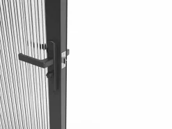 Vente-unique Puerta Con Marco|Bloque de puerta reversible - aluminio y vidrio templado - Alt. 204 x An. 83 cm - - LOXTON