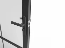 Bloque de puerta reversible de aluminio y vidrio translúcido - Alt. 204 x An. 93 cm - - SEROTO^Vente-unique Clearance