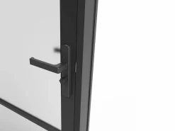 Bloque de puerta reversible de aluminio y vidrio translúcido - Alt. 204 x An. 93 cm - - MASERU^Vente-unique Clearance
