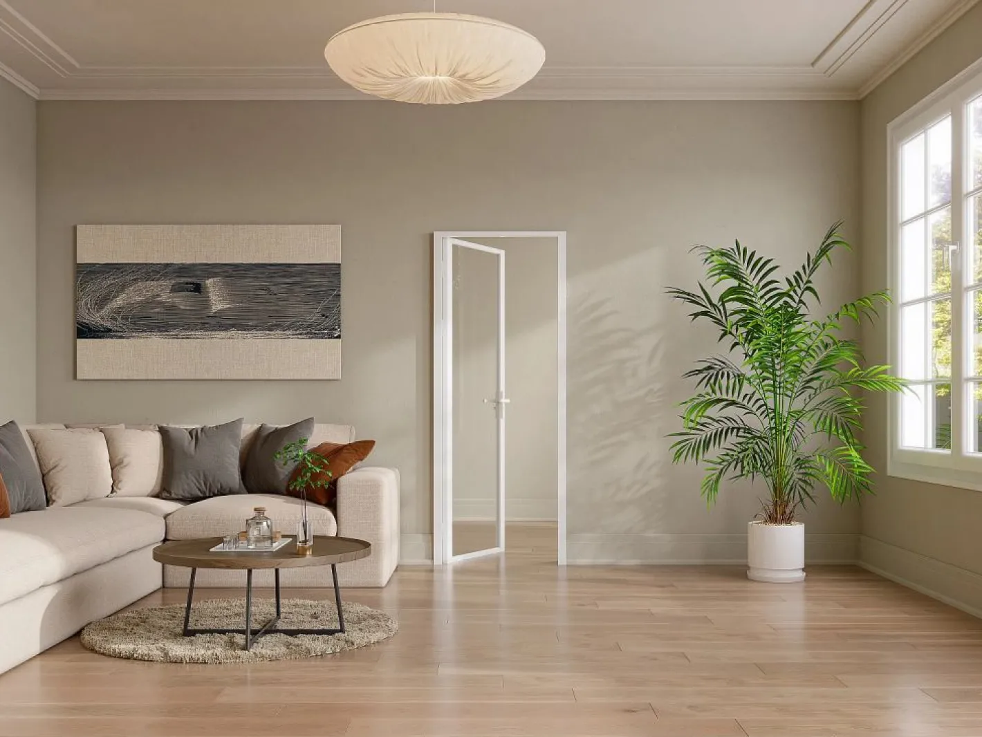 Vente-unique Puerta Con Marco|Bloque puerta reversible de aluminio y vidrio templado - Alt. 204 x An. 83 cm - LOXTON