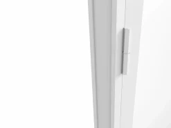 Vente-unique Puerta Con Marco|Bloque puerta reversible de aluminio y vidrio templado - Alt. 204 x An. 83 cm - LOXTON