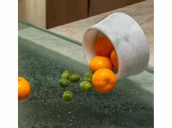Bol de mármol hecho a mano para decoración de interiores^ New