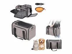 Transportín De Paseo Para Animales|Bolsa de Transporte para Gatos SucceBuy con Ruedas, para Mascotas de Menos de 11 KG, Incluye un Recipiente Plegable,