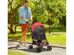 Bolsa de transporte plegable 2 en 1 para perros y gatos, de tela Oxford, color (82 x 49,5 x 98 cm)^