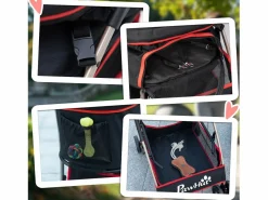 Bolsa de transporte plegable 2 en 1 para perros y gatos, de tela Oxford, color (82 x 49,5 x 98 cm)^