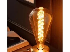 Ledkia Bombilla Filamento LED E27 8W 800 lm ST115 Ámbar No Flicker 2200K Súper Cálido Blanco