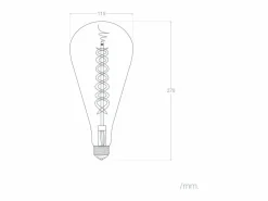 Ledkia Bombilla Filamento LED E27 8W 800 lm ST115 Smoky No Flicker 2200K Súper Cálido Blanco Sale