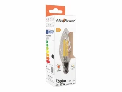 Bombilla|Bombilla LED de filamento trenzado E14 de 4 W y 3000 K