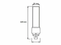 Ledkia Bombilla LED G24 7W 700 lm 2700K Cálido Blanco Outlet