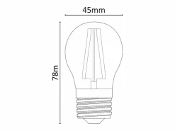 Bombilla LED mini esférica regulable de 5 W y 4000 K, E27^ Online