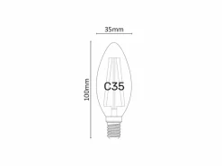 Bombilla LED regulable de color oliva, 6 W, 2700 K, E14^ Best