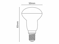 Bombilla LED semi-bombilla blanca 6W E14 3000K Blanco Hot
