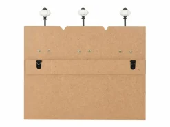 Garden Furniture Borghild Perchero de pared FAMILY RULES con 6 ganchos 120x40 cm Multicolor Hot