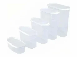 7H SEVEN HOUSE Bote con Tapa Dispensadora 1.2L 20x9.5x12.5cm 7house Blanco Discount