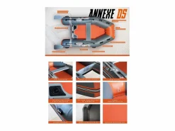 Bote inflable DS 290 - 4 plazas - 290x140cm - Dropstitch Alta Presión - 2 remos 1 bomba 1 bolsa de transporte -^COASTO
