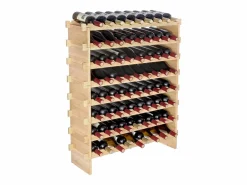 Botellero de Bambú SucceBuy de 8 Niveles para 72 Botellas, Apilable y Modular.^ Discount