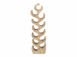OZAIA Botellero de madera de suar - 2 botellas - Ancho 28 x Alt. 100 cm - Natural - GUIMARAS Color natural claro Discount