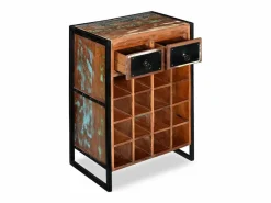 Botellero|Accesorios Para Vino Y Bar|Botellero para 16 botellas madera maciza reciclada ES712204