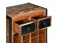 Botellero|Accesorios Para Vino Y Bar|Botellero para 16 botellas madera maciza reciclada ES712204