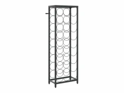 Botellero para 27 botellas hierro forjado 34x18x100 cm ES642584 Negro Online