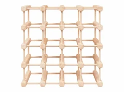 Botellero para 20 botellas madera maciza pino 46,5x23x46,5 cm ES782694^ Online